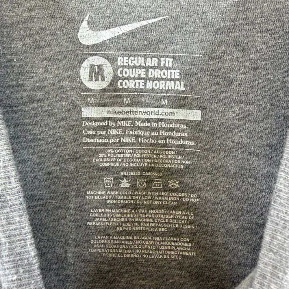 Nike Santa Clara University Broncos T-Shirt Mens Medium Gray Short Sleeve Tee